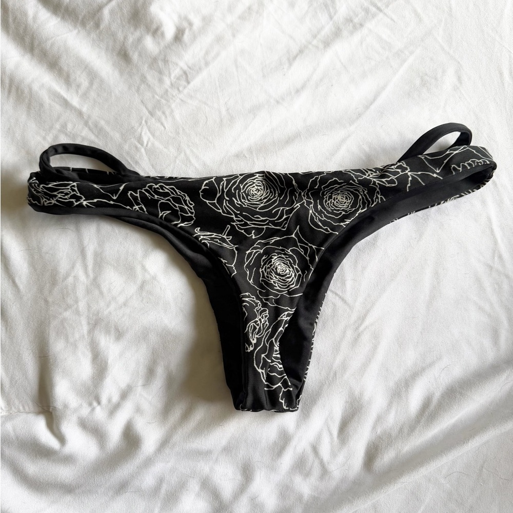 5 for $25! Black Floral Bikini Bottom
